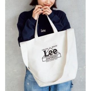 リー(Lee)のmini ミニ  2019年 4月 付録　Lee ®　ショルダー付きトート(トートバッグ)