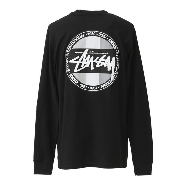 STUSSY(ステューシー)のCDG x Stussy Dot L/S Tee 黒 S メンズのトップス(Tシャツ/カットソー(七分/長袖))の商品写真