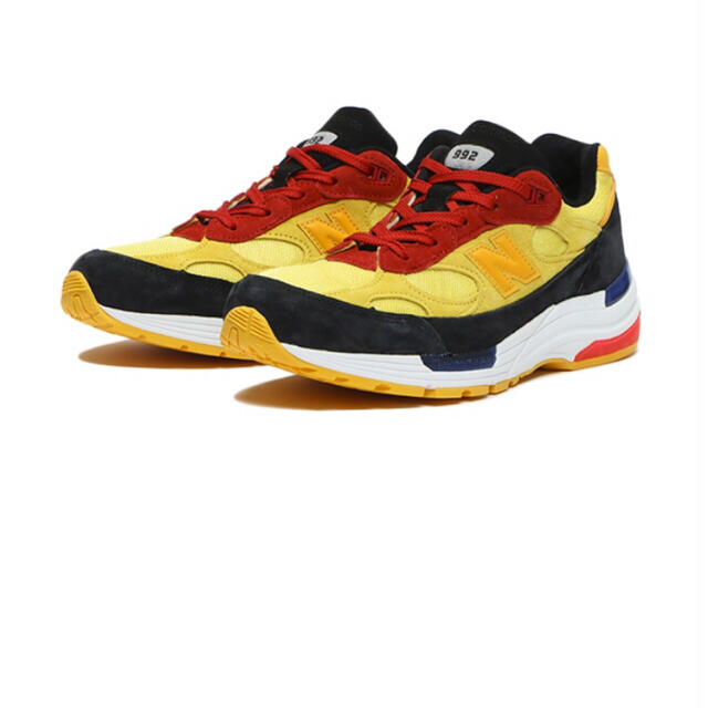 New Balance(ニューバランス)のNew balance M992DM Yellow Red メンズの靴/シューズ(スニーカー)の商品写真