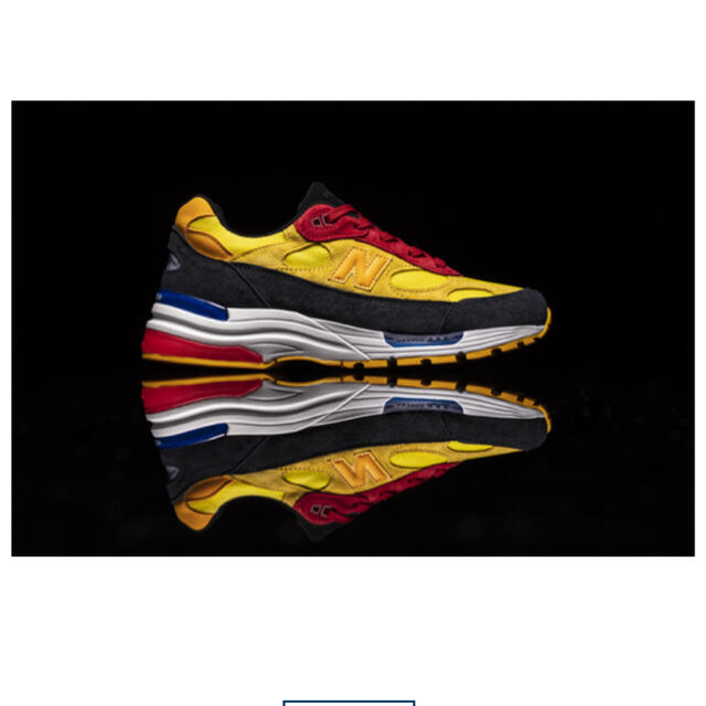 New Balance(ニューバランス)のNew balance M992DM Yellow Red メンズの靴/シューズ(スニーカー)の商品写真