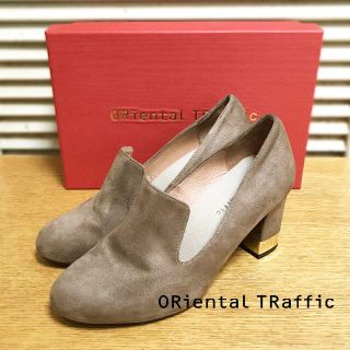 オリエンタルトラフィック(ORiental TRaffic)の【ORiental TRaffic】ベロアブーティー★ショートブーツ 37(ブーティ)