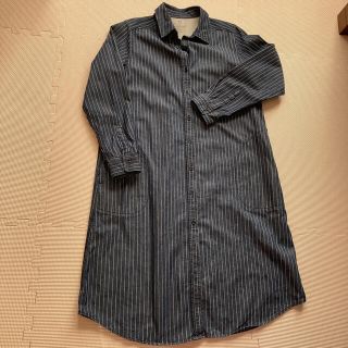 ムジルシリョウヒン(MUJI (無印良品))のsayaka様専用　デニム生地マタニティーワンピとプチバトーセット(マタニティワンピース)