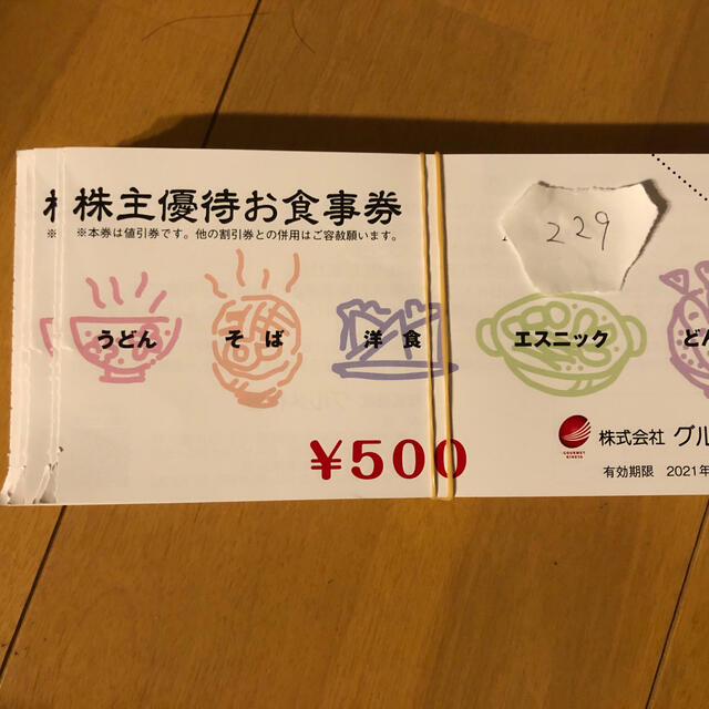 杵屋　株主優待　23枚　11500円分