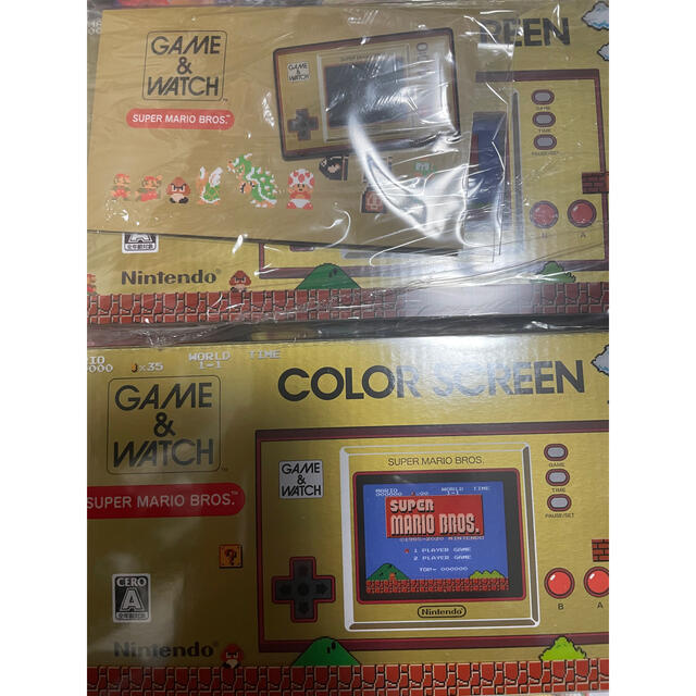 新品】ゲーム&ウォッチ スーパーマリオブラザーズ ゲームウォッチ 2個