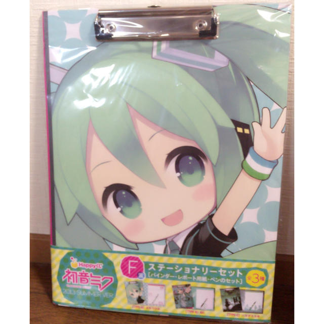 初音ミクくじF賞:ステーショナリーセット エンタメ/ホビーのアニメグッズ(その他)の商品写真