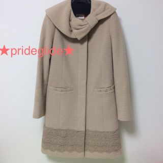 プライドグライド(prideglide)の美品★プライドグライド★2wayコート★ノーカラーコート(ロングコート)