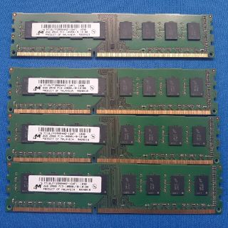 のび太様専用☆メモリDDR3 PC3 2GBが4枚 計8GBです。(PCパーツ)