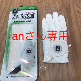 フットジョイ(FootJoy)のFJゴルフグローブウェザーソフ19cm(左手用)(その他)