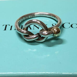 ティファニー(Tiffany & Co.)のティファニー　ラブノット　シルバー&18Kリング(リング(指輪))