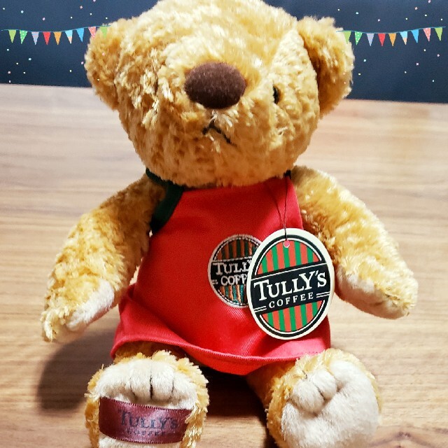 TULLY'S COFFEE(タリーズコーヒー)のタリーズコーヒー テディベア ぬいぐるみ エンタメ/ホビーのおもちゃ/ぬいぐるみ(ぬいぐるみ)の商品写真