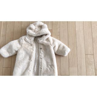 ザラ(ZARA)のZARA フェイクファーカバーオール(ジャケット/コート)