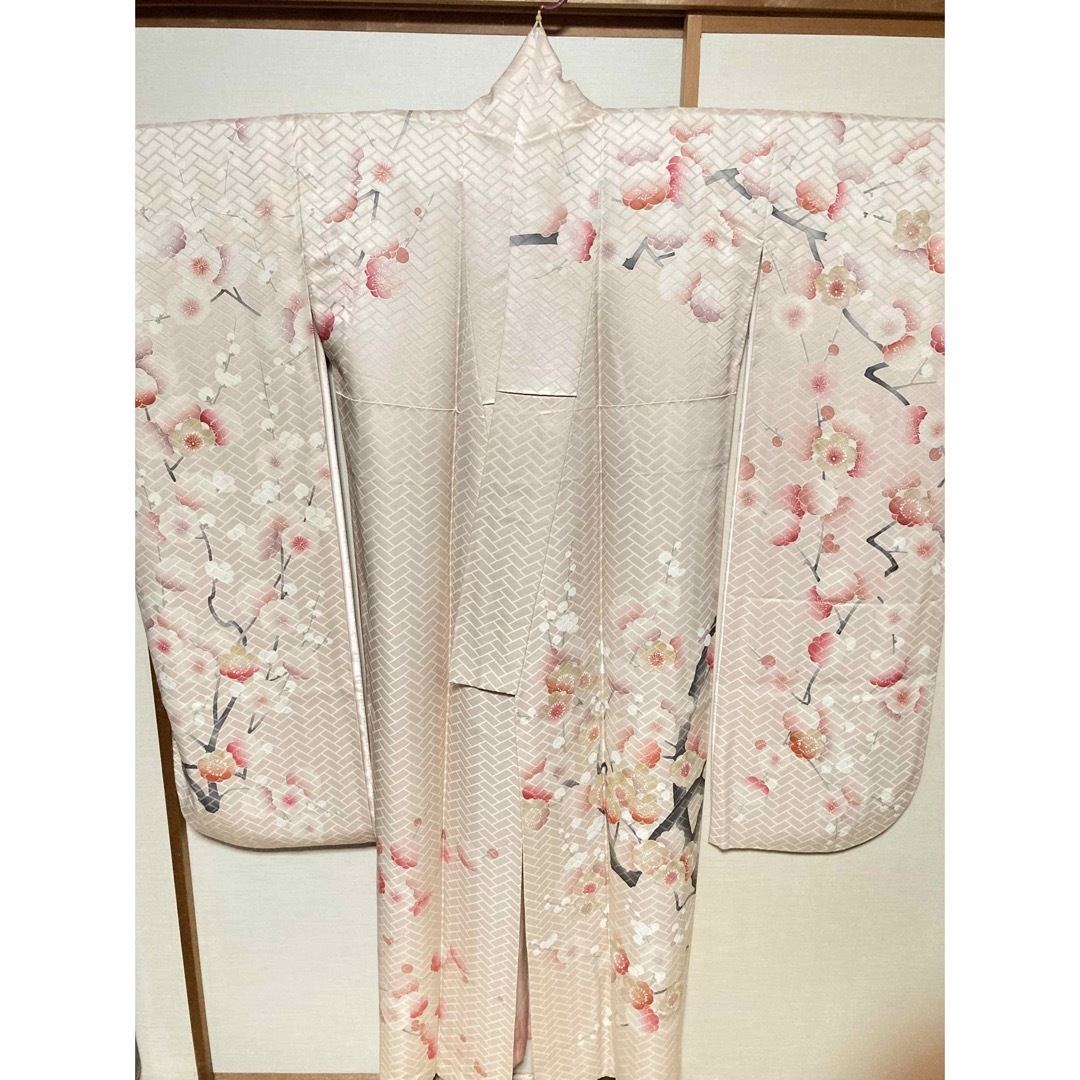 手書き京友禅の振袖と袋帯のセット　正絹　振袖　袋帯　長襦袢 レディースの水着/浴衣(振袖)の商品写真