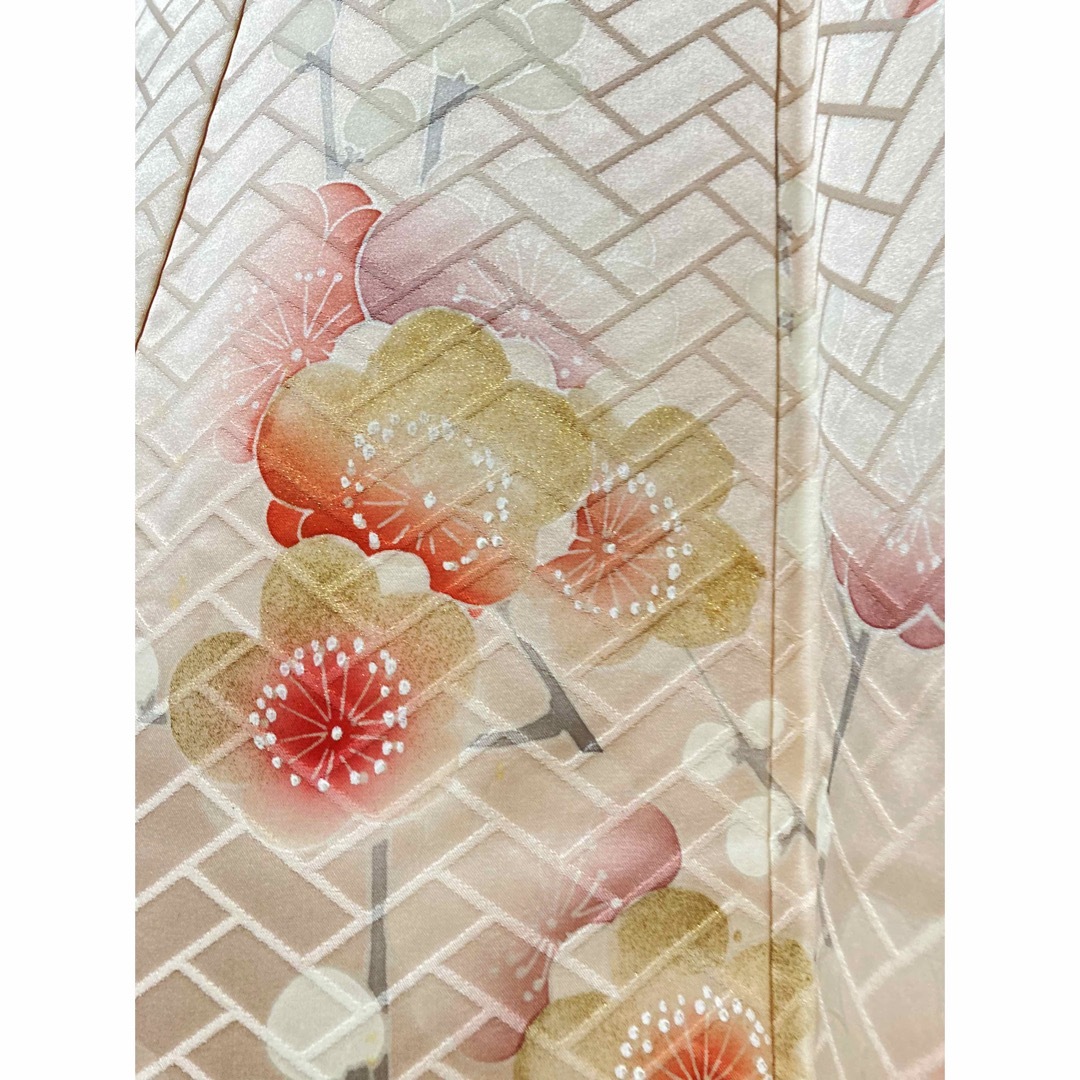 手書き京友禅の振袖と袋帯のセット　正絹　振袖　袋帯　長襦袢 レディースの水着/浴衣(振袖)の商品写真