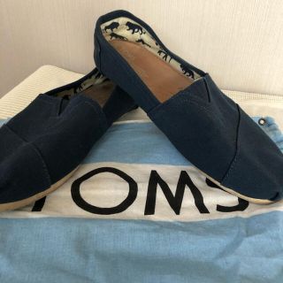 トムズ(TOMS)のTOMS ネイビー キャンバス メンズ アルパルガータ(スリッポン/モカシン)