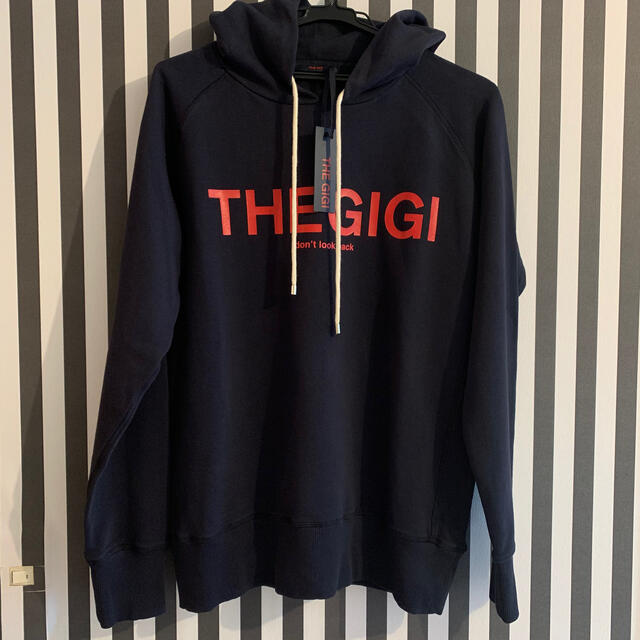 新品/ The GIGI メンズパーカー フーディー ネイビー ザジジ