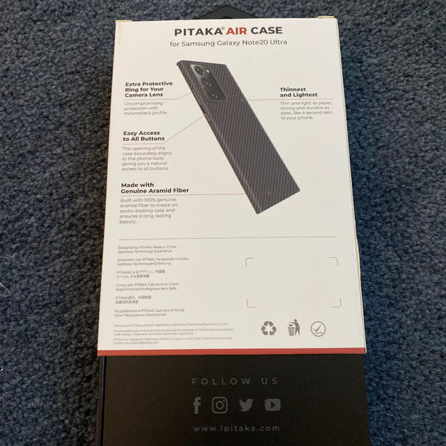 「PITAKA」Galaxy Note20 Ultra 対応 air case 2