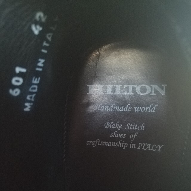 イタリア製　HILTON 　革靴　42 3