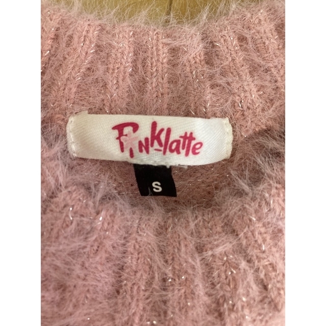 PINK-latte(ピンクラテ)のピンクラテ セーター モヘア S(150〜160) キッズ/ベビー/マタニティのキッズ服女の子用(90cm~)(ニット)の商品写真