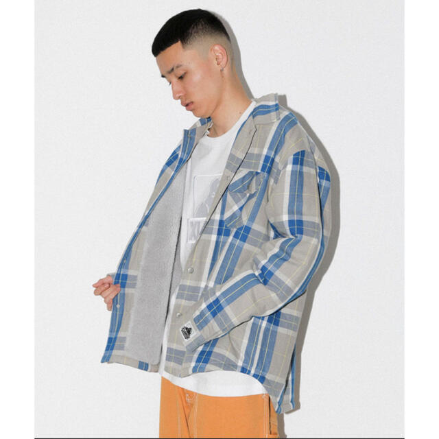 XLARGE - XLARGEボアチェックシャツコートの通販 by n|エクストラ