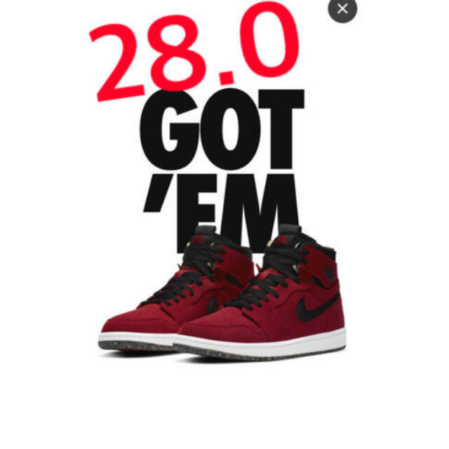 NIKE  air Jordan 1 zoom Gym Red  28ｾﾝﾁ