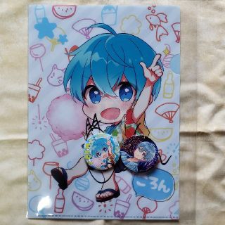 すとぷり グッズ ころん直筆サインファイルと缶バッジセット(アイドルグッズ)