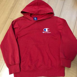 チャンピオン(Champion)のチャンピオン　トレーナー　パーカー　赤　150(Tシャツ/カットソー)