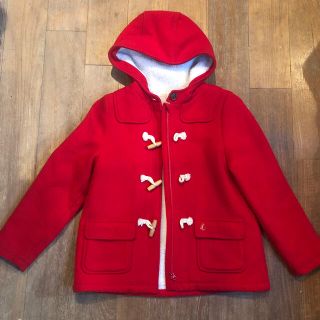 プチバトー(PETIT BATEAU)のプチバトー   赤ダッフルコート　10ans 140cm(コート)