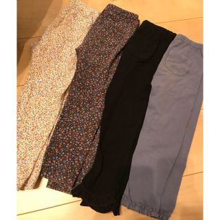 ユニクロ(UNIQLO)の美品　ユニクロ　レギンス　100 4枚セット(パンツ/スパッツ)