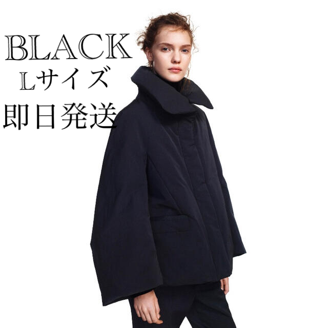 UNIQLO - UNIQLO +J ジルサンダー　ハイブリッドダウンジャケット L ブラック