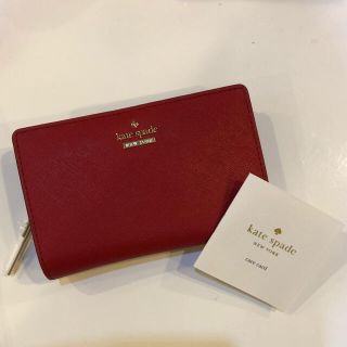 ケイトスペードニューヨーク(kate spade new york)の【新品未使用】kate spade 赤 財布(財布)