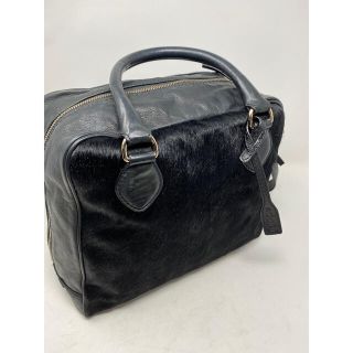 アドーア(ADORE)のアドーア　adore ハラコ黒ファー2waybag エポカ　ルシェルブルー(ショルダーバッグ)