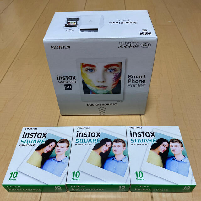 富士フイルム(フジフイルム)の富士フイルム スマホdeチェキ INSTAX SHARE SP-3 ホワイト スマホ/家電/カメラのスマホ/家電/カメラ その他(その他)の商品写真