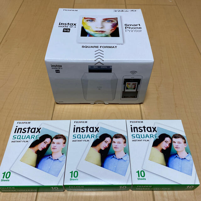 富士フイルム(フジフイルム)の富士フイルム スマホdeチェキ INSTAX SHARE SP-3 ホワイト スマホ/家電/カメラのスマホ/家電/カメラ その他(その他)の商品写真