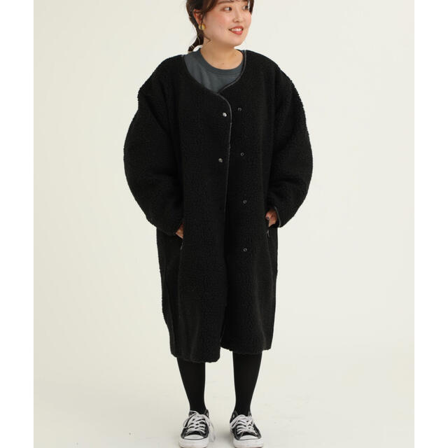 long boa coat 試着のみです。タグ付き新品です。ロングコート