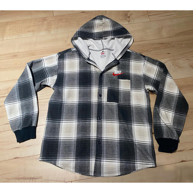 supreme nike plaid hooded sweatshirt