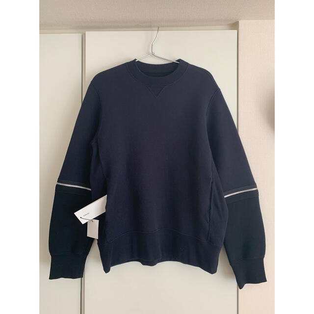 sacai(サカイ)のsacai 2020SS ZIPPED SLEEVE SWEATジップスウェット メンズのトップス(スウェット)の商品写真