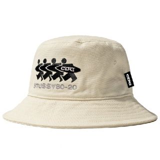 コムデギャルソン(COMME des GARCONS)のSTUSSY & CDG Canvas バケットハット S/M　ギャルソン(ハット)