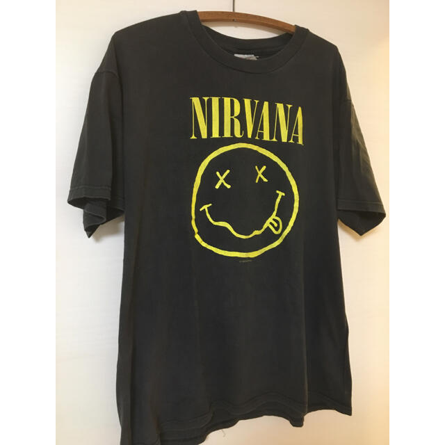 希少XL 90's NIRVANA SMILE Tシャツ 1992 オリジナル