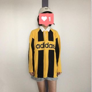 アディダス(adidas)のadidas ロゴポロシャツ(Tシャツ/カットソー(七分/長袖))