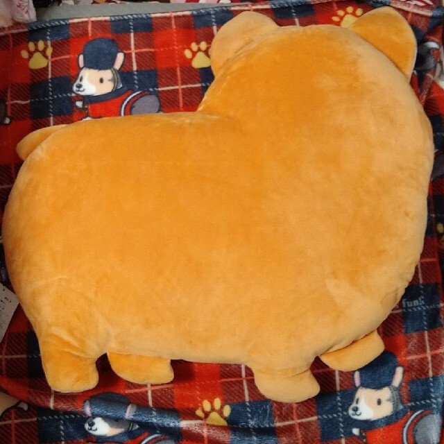 新品 いちにのコーギーめちゃでかダイカットぬいぐるみ クッション 新品 いちにのコーギーめちゃでかダイカットぬいぐるみ クッション