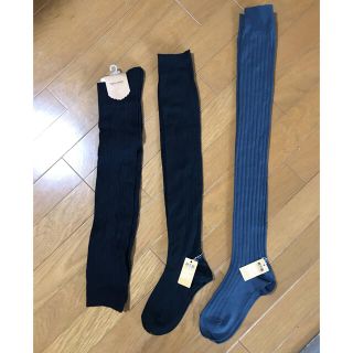 クツシタヤ(靴下屋)のハイソックス　3種類　タビオ　靴下屋　チュチュアンナ(ソックス)