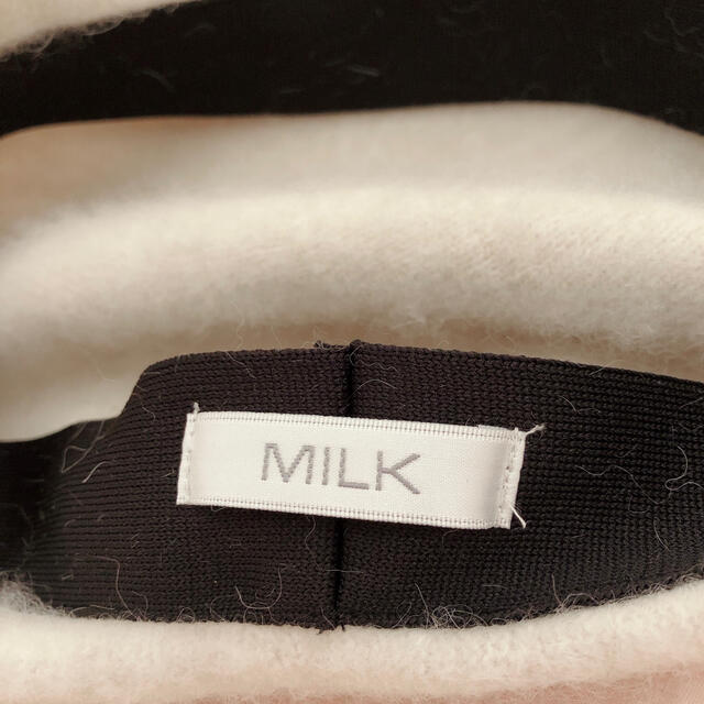 MILK(ミルク)のMILK ふわふわ ムーン ベレー帽 アンゴラ混 レディースの帽子(ハンチング/ベレー帽)の商品写真