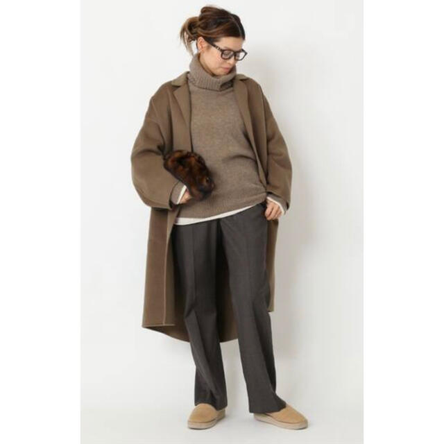 訳あり商品 - CLASSE DEUXIEME 未使用 ブラウン ウールアンゴラリバーコート その他 訳あり商品 - CLASSE DEUXIEME 未使用 ブラウン ウールアンゴラリバーコート その他