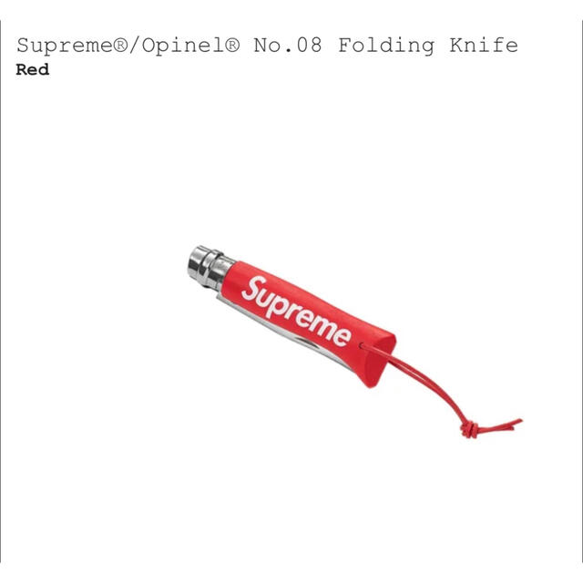 Supreme(シュプリーム)のSupreme opinel No.08 Folding knife 赤 スポーツ/アウトドアのアウトドア(その他)の商品写真
