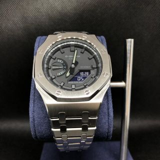 ジーショック(G-SHOCK)のGA-2100本体付き ステンレスベルトセット カシオーク カスタム Gショック(金属ベルト)