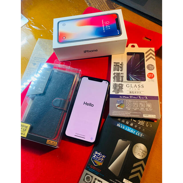 iPhone(アイフォーン)の☆極美品☆ iphone X Space Gray  256 GB SIMフリー スマホ/家電/カメラのスマートフォン/携帯電話(スマートフォン本体)の商品写真