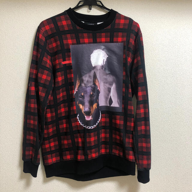 GIVENCHY 13aw スウェット　ドーベルマン　チェック