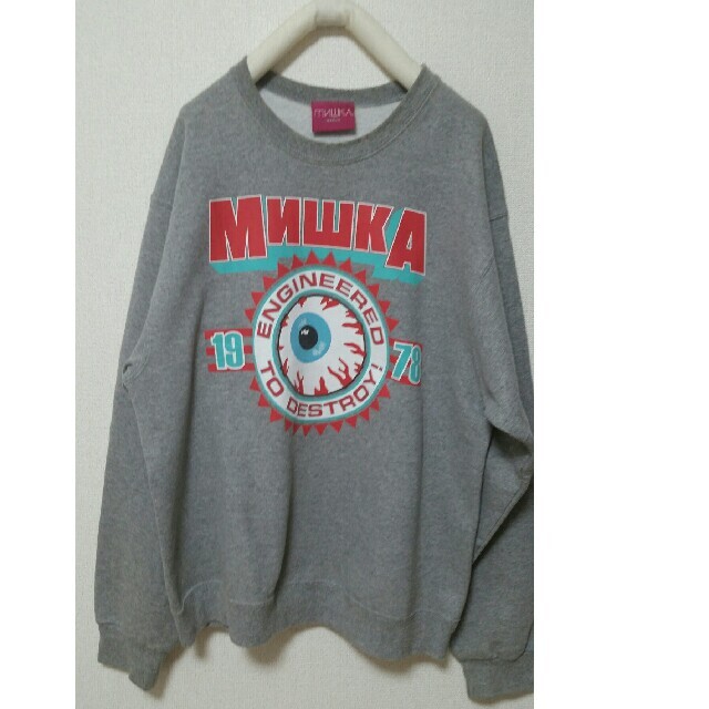 MISHKA ミシカ トレーナー スウェット グレー