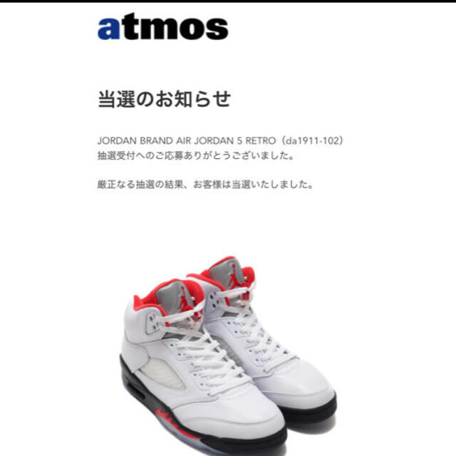 ナイキ　エアジョーダン　NIKE Air Jordan5 FIRE RED