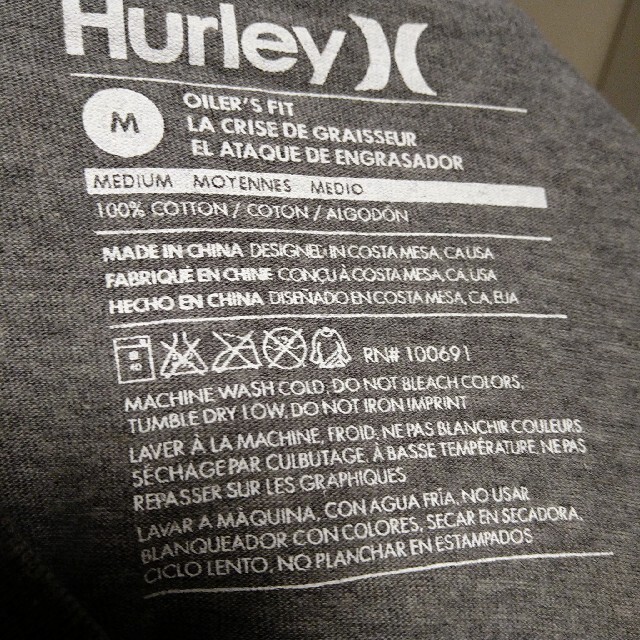 Hurley(ハーレー)のHurley グレー Tシャツ メンズのトップス(Tシャツ/カットソー(半袖/袖なし))の商品写真